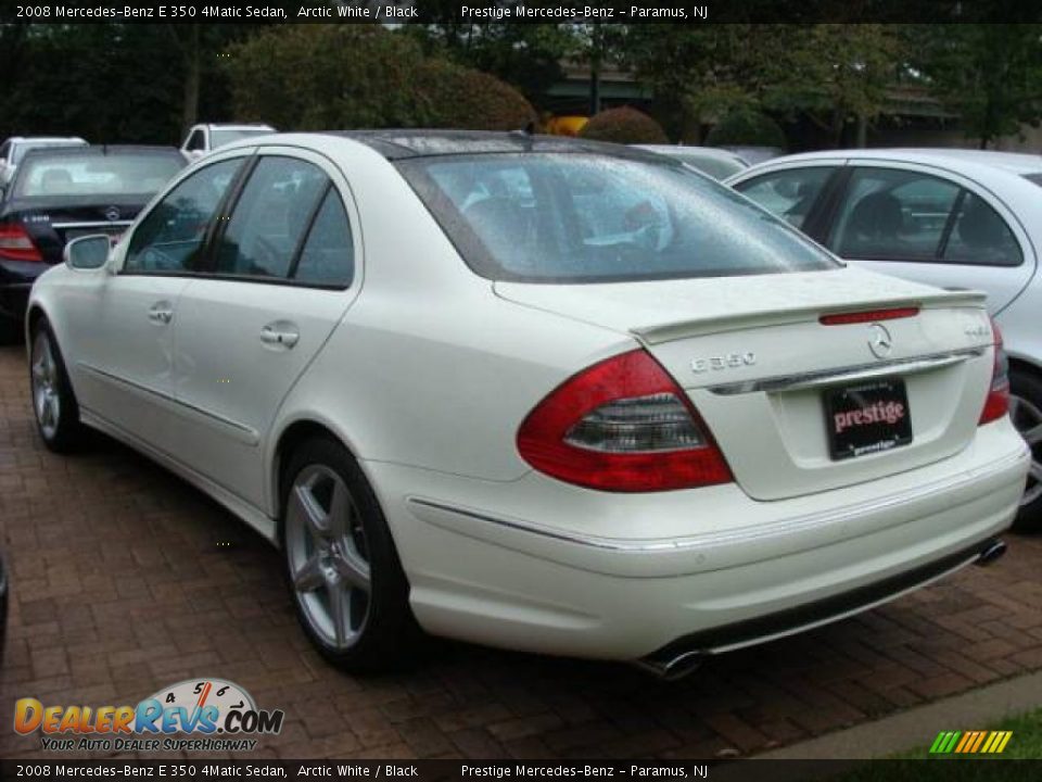 2008 Mercedes-Benz E 350 4Matic Sedan Arctic White / Black Photo #6
