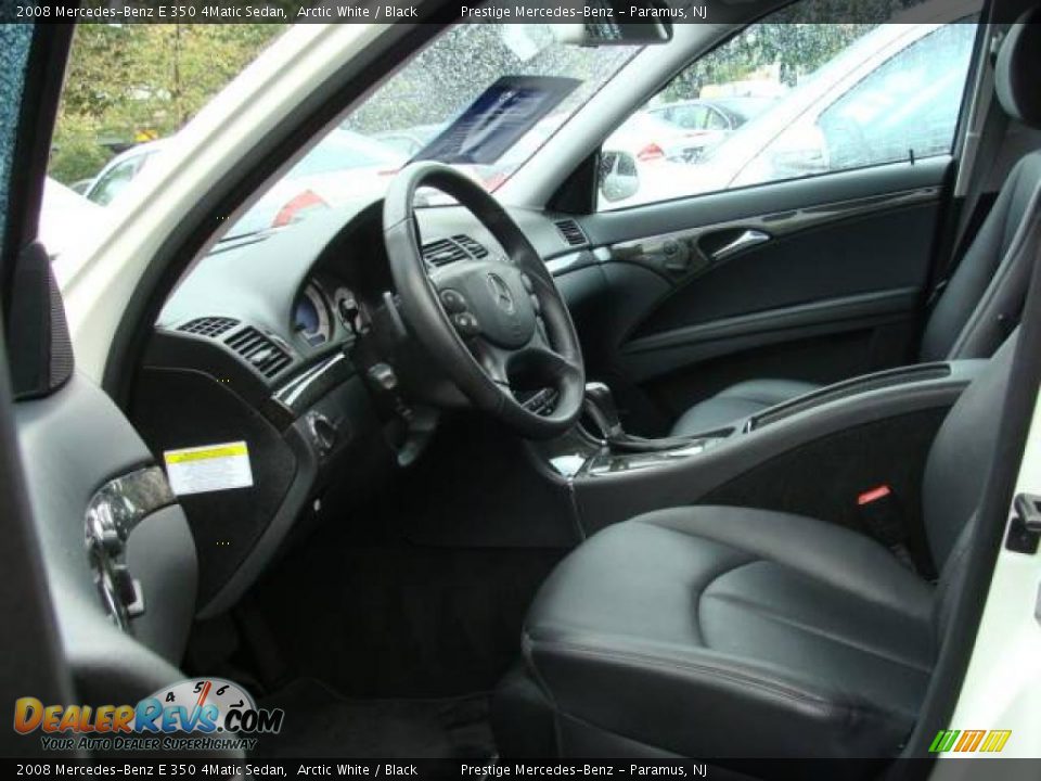 2008 Mercedes-Benz E 350 4Matic Sedan Arctic White / Black Photo #8