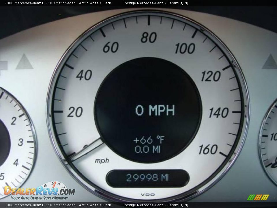 2008 Mercedes-Benz E 350 4Matic Sedan Arctic White / Black Photo #11