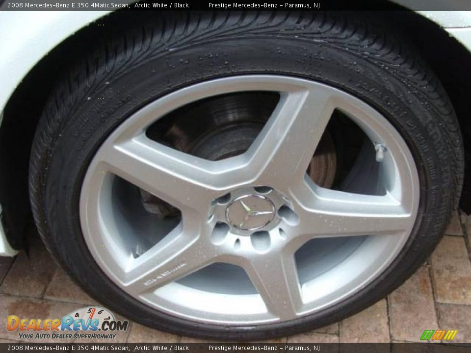 2008 Mercedes-Benz E 350 4Matic Sedan Arctic White / Black Photo #15