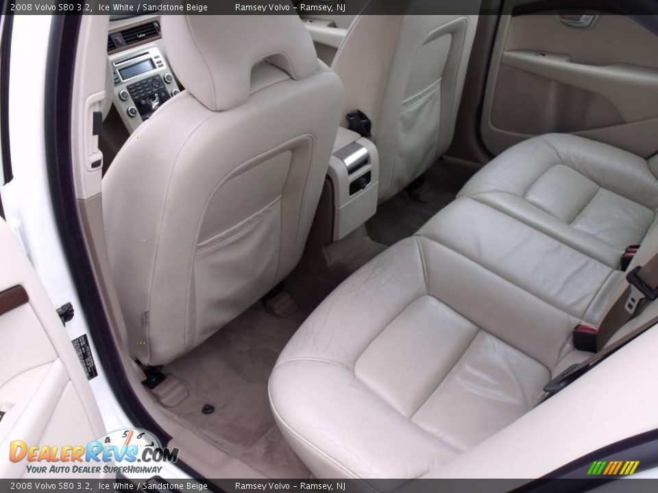2008 Volvo S80 3.2 Ice White / Sandstone Beige Photo #14