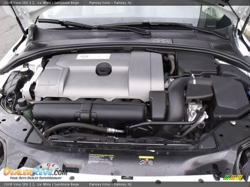 2008 Volvo S80 3.2 Ice White / Sandstone Beige Photo #20