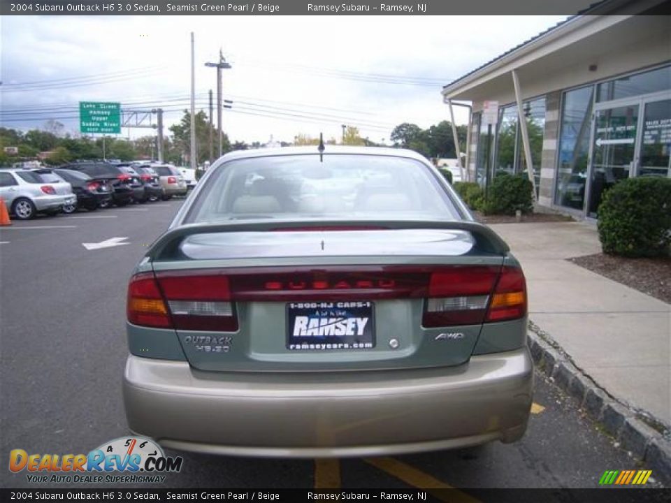 2004 Subaru Outback H6 3.0 Sedan Seamist Green Pearl / Beige Photo #4