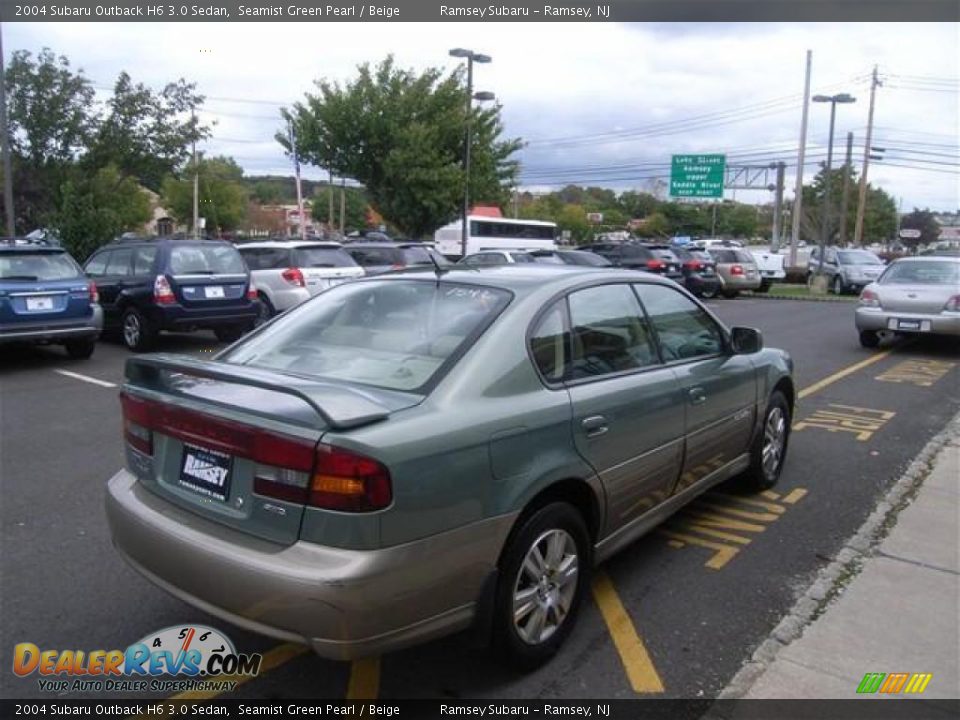 2004 Subaru Outback H6 3.0 Sedan Seamist Green Pearl / Beige Photo #5