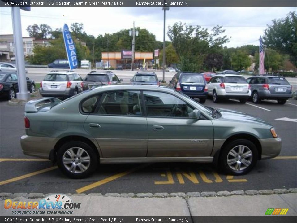 2004 Subaru Outback H6 3.0 Sedan Seamist Green Pearl / Beige Photo #6