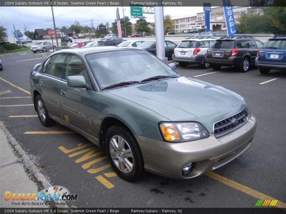 2004 Subaru Outback H6 3.0 Sedan Seamist Green Pearl / Beige Photo #7