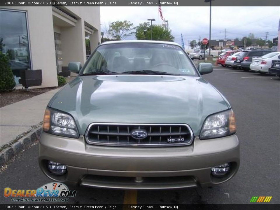 2004 Subaru Outback H6 3.0 Sedan Seamist Green Pearl / Beige Photo #8