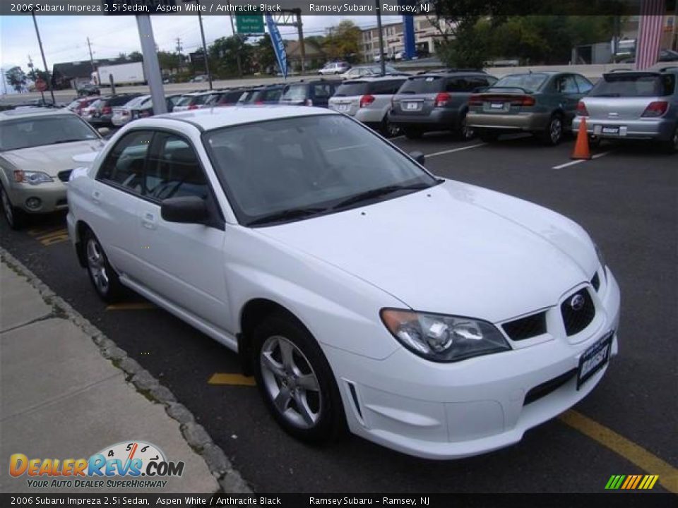 2006 Subaru Impreza 2.5i Sedan Aspen White / Anthracite Black Photo #6