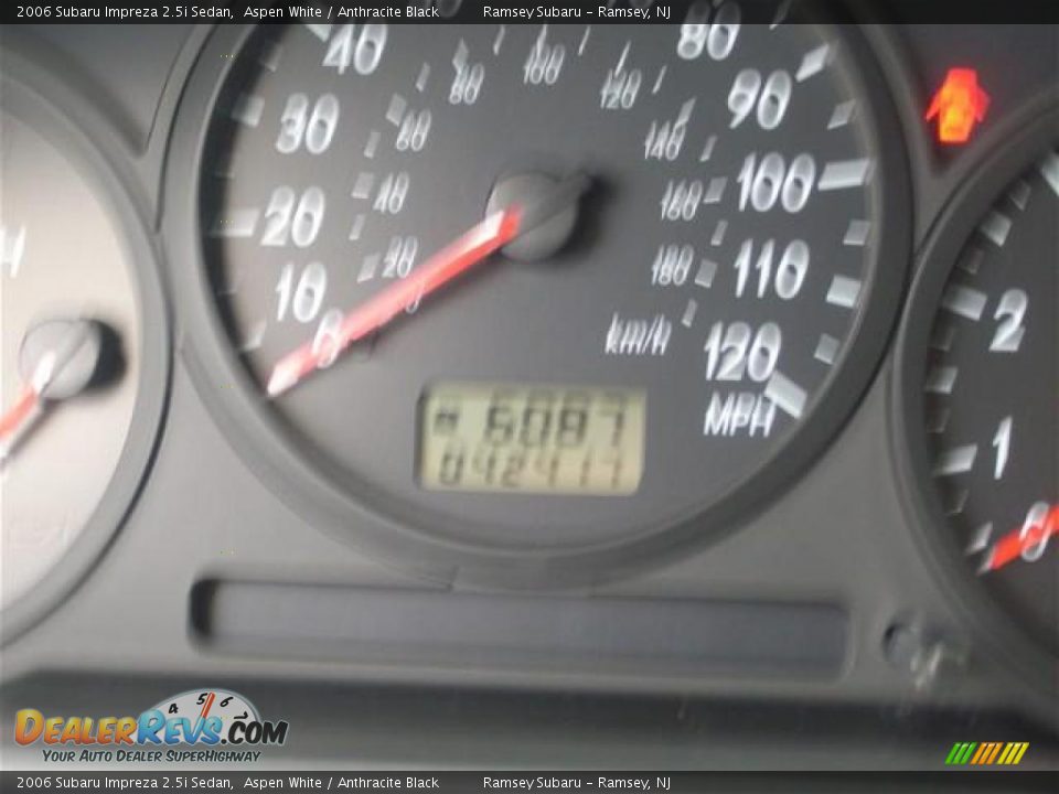 2006 Subaru Impreza 2.5i Sedan Aspen White / Anthracite Black Photo #9