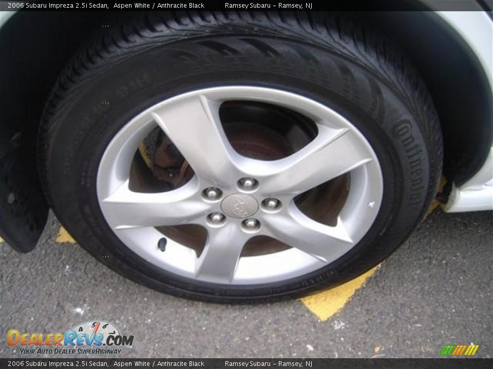 2006 Subaru Impreza 2.5i Sedan Aspen White / Anthracite Black Photo #15