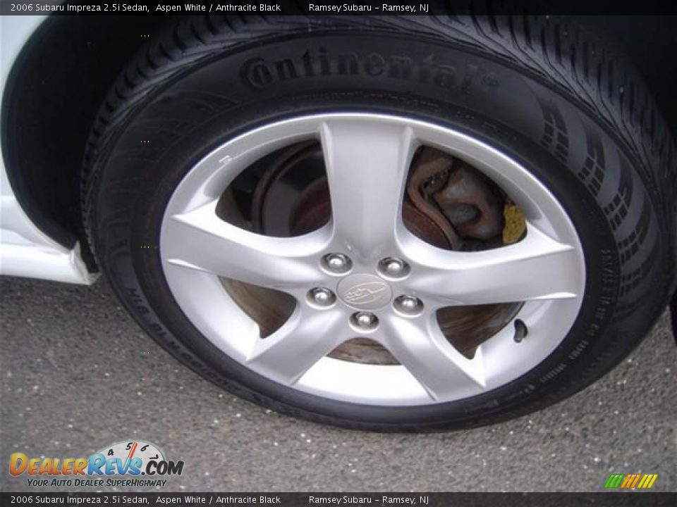 2006 Subaru Impreza 2.5i Sedan Aspen White / Anthracite Black Photo #18
