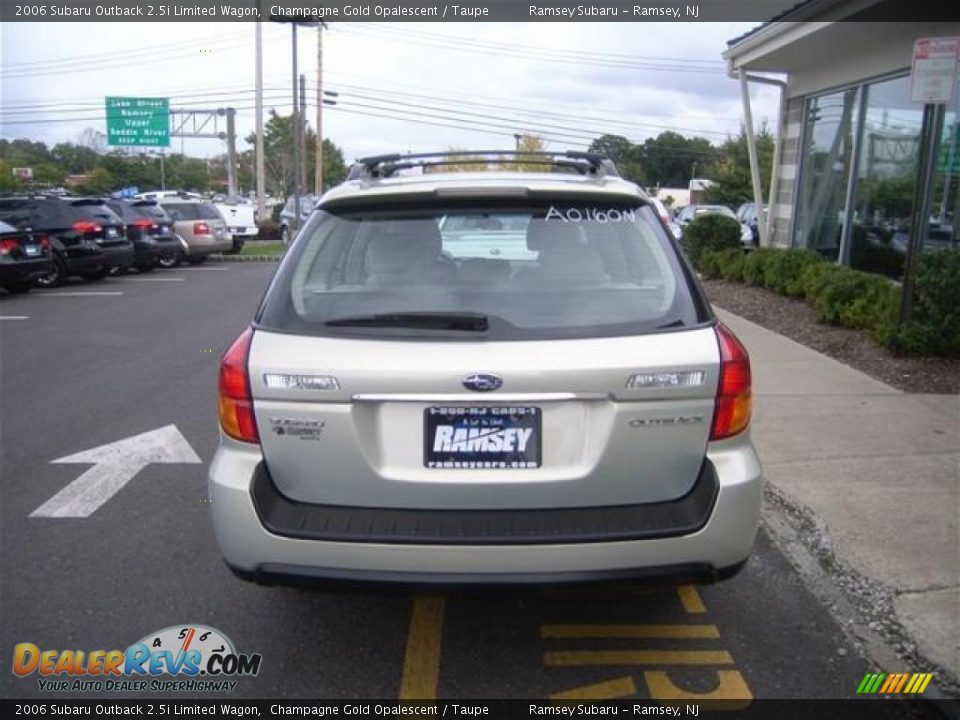 2006 Subaru Outback 2.5i Limited Wagon Champagne Gold Opalescent / Taupe Photo #4