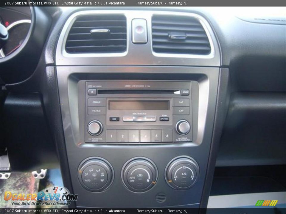2007 Subaru Impreza WRX STi Crystal Gray Metallic / Blue Alcantara Photo #11