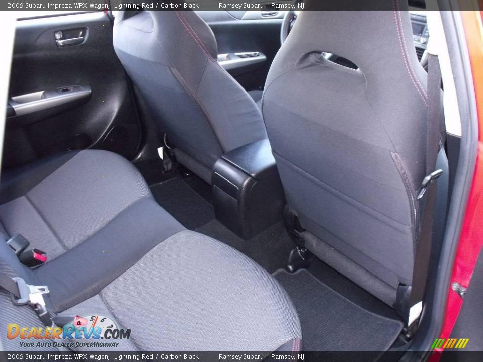 2009 Subaru Impreza WRX Wagon Lightning Red / Carbon Black Photo #14