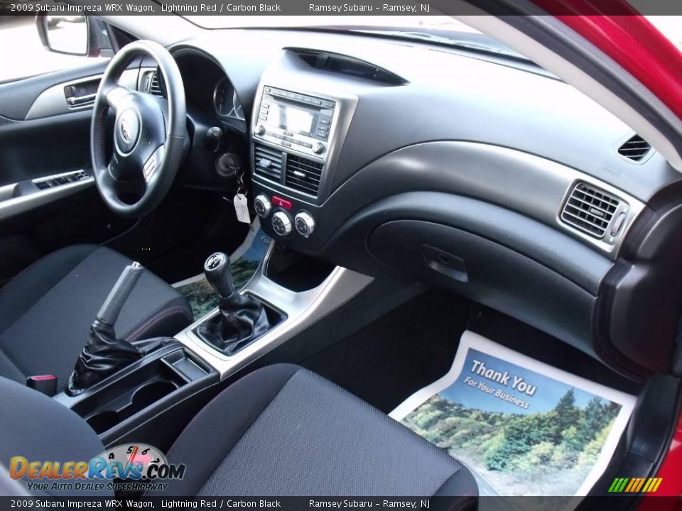2009 Subaru Impreza WRX Wagon Lightning Red / Carbon Black Photo #15