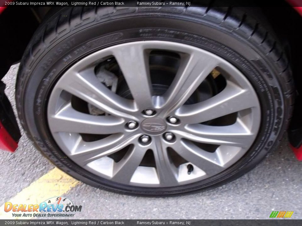 2009 Subaru Impreza WRX Wagon Lightning Red / Carbon Black Photo #16