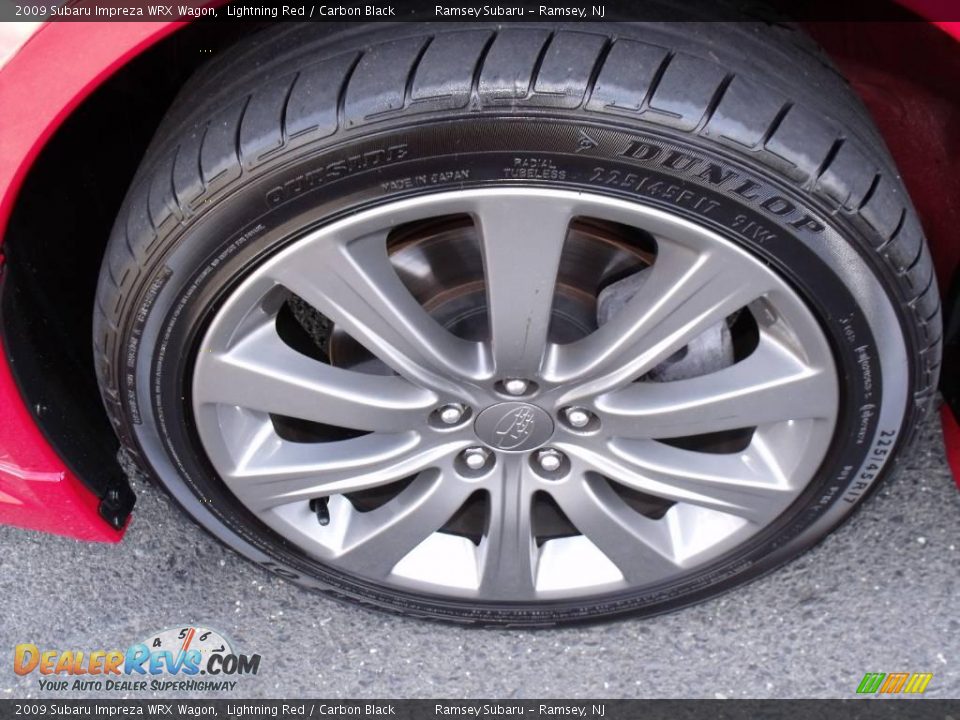 2009 Subaru Impreza WRX Wagon Lightning Red / Carbon Black Photo #18