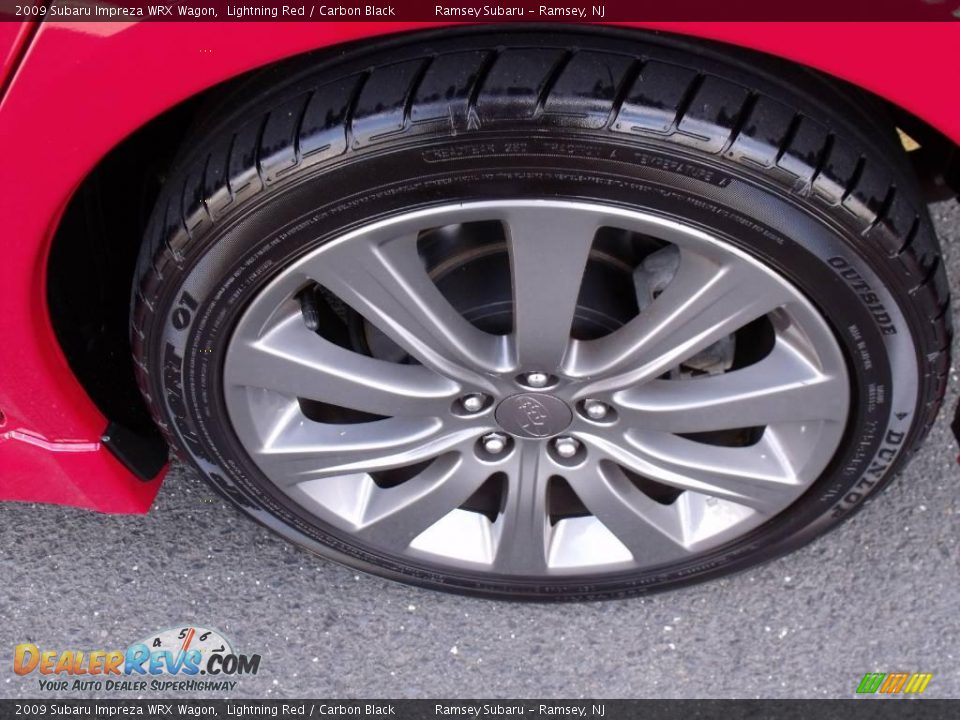 2009 Subaru Impreza WRX Wagon Lightning Red / Carbon Black Photo #19