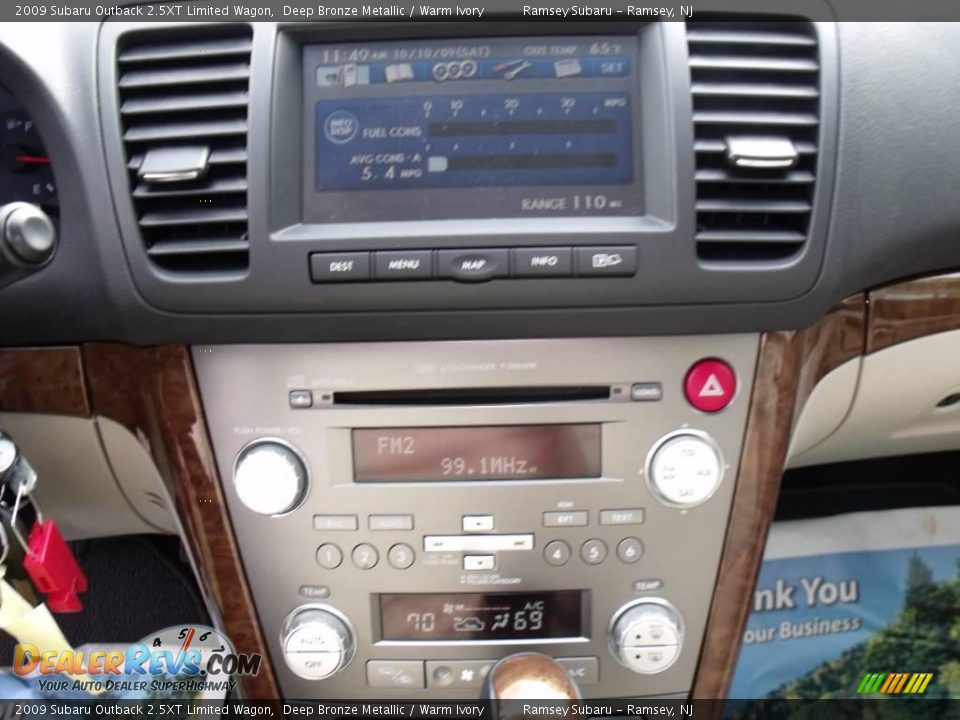 2009 Subaru Outback 2.5XT Limited Wagon Deep Bronze Metallic / Warm Ivory Photo #10