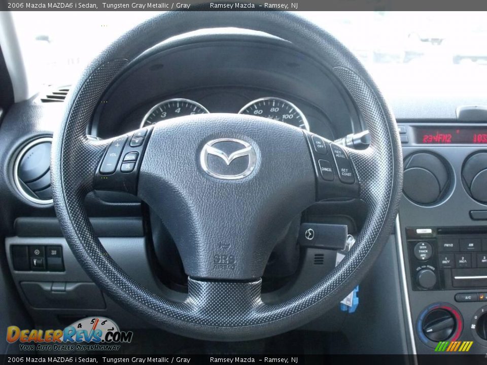 2006 Mazda MAZDA6 i Sedan Tungsten Gray Metallic / Gray Photo #13