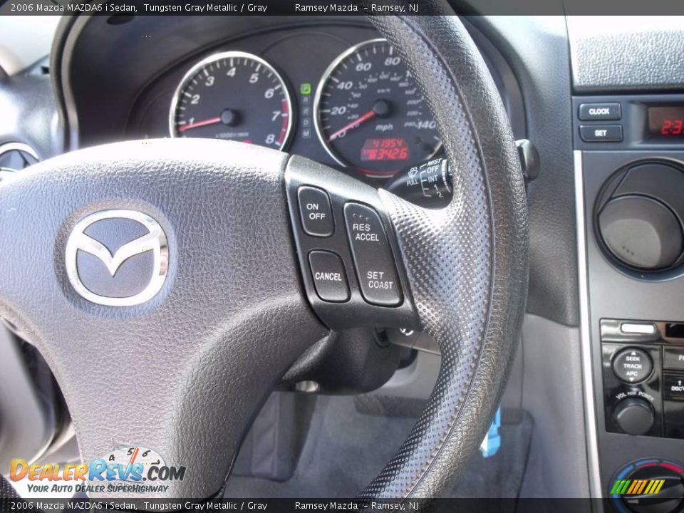 2006 Mazda MAZDA6 i Sedan Tungsten Gray Metallic / Gray Photo #15