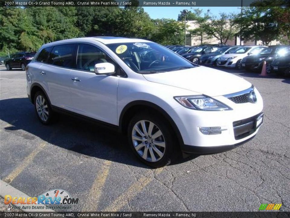 2007 Mazda CX-9 Grand Touring AWD Crystal White Pearl Mica / Sand Photo #1