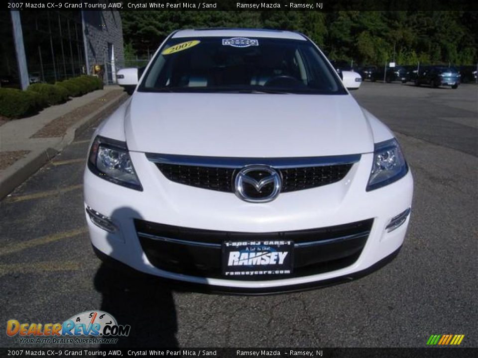 2007 Mazda CX-9 Grand Touring AWD Crystal White Pearl Mica / Sand Photo #2