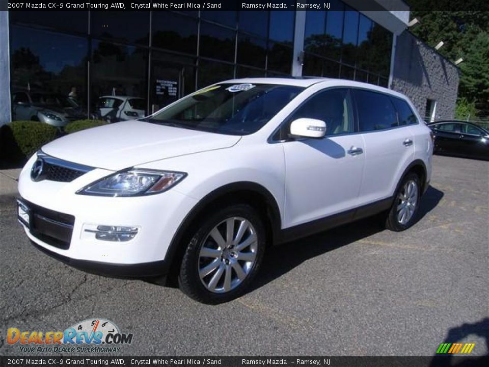 2007 Mazda CX-9 Grand Touring AWD Crystal White Pearl Mica / Sand Photo #3