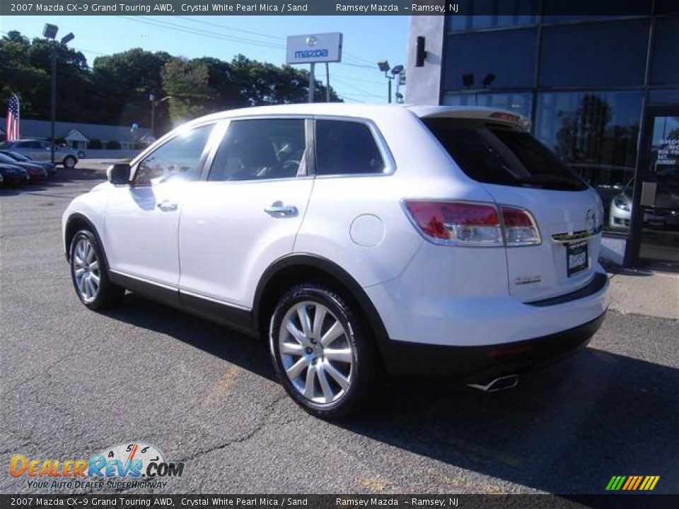 2007 Mazda CX-9 Grand Touring AWD Crystal White Pearl Mica / Sand Photo #5