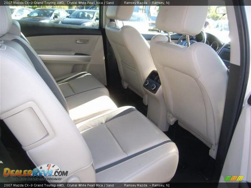 2007 Mazda CX-9 Grand Touring AWD Crystal White Pearl Mica / Sand Photo #9