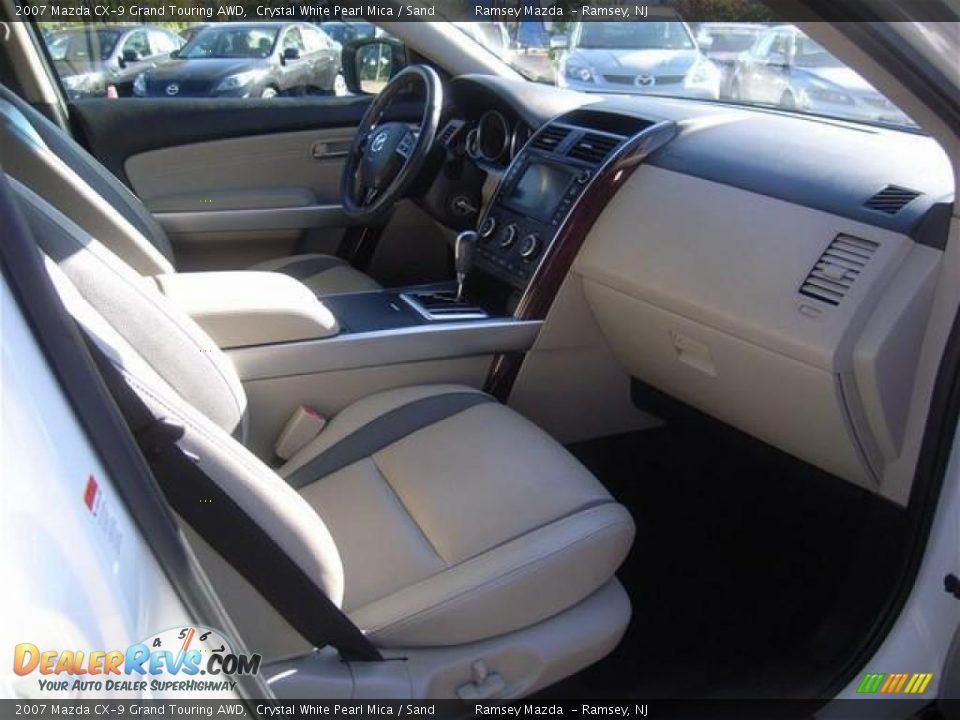 2007 Mazda CX-9 Grand Touring AWD Crystal White Pearl Mica / Sand Photo #11