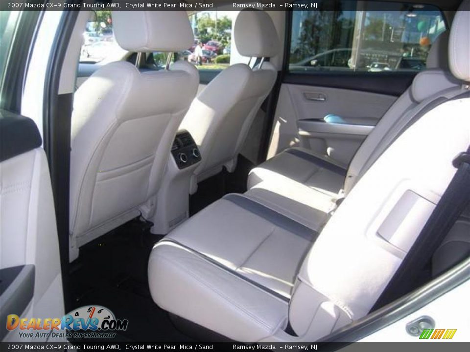2007 Mazda CX-9 Grand Touring AWD Crystal White Pearl Mica / Sand Photo #12