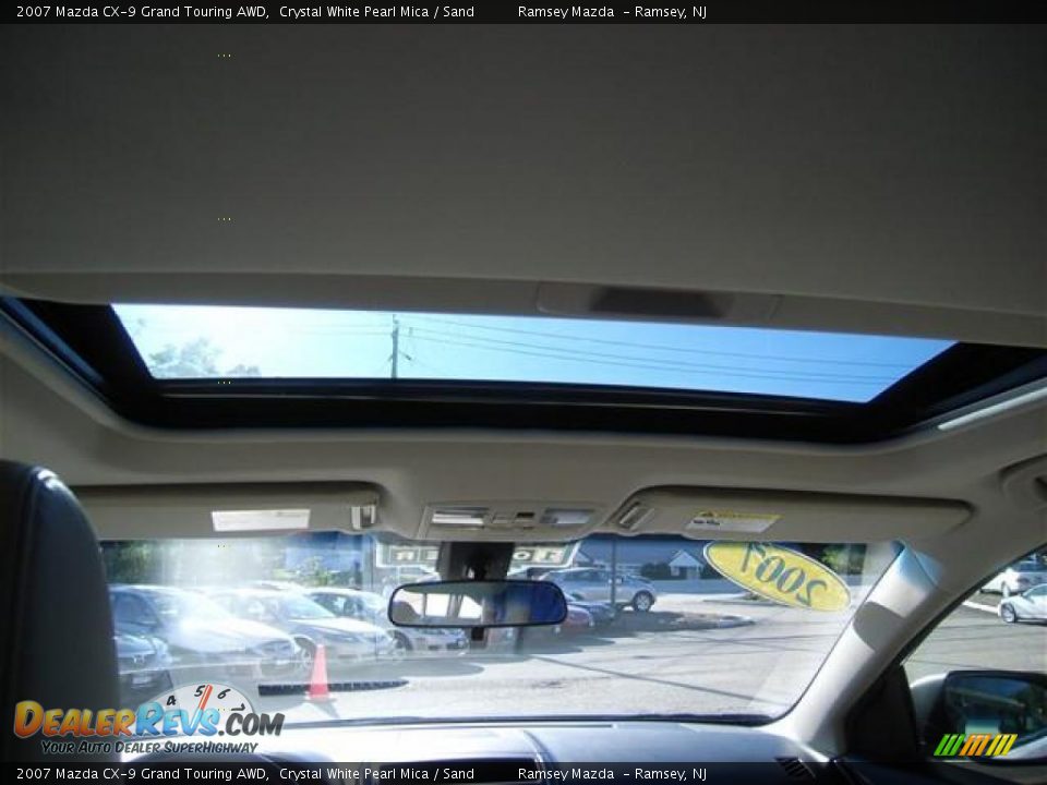 2007 Mazda CX-9 Grand Touring AWD Crystal White Pearl Mica / Sand Photo #15