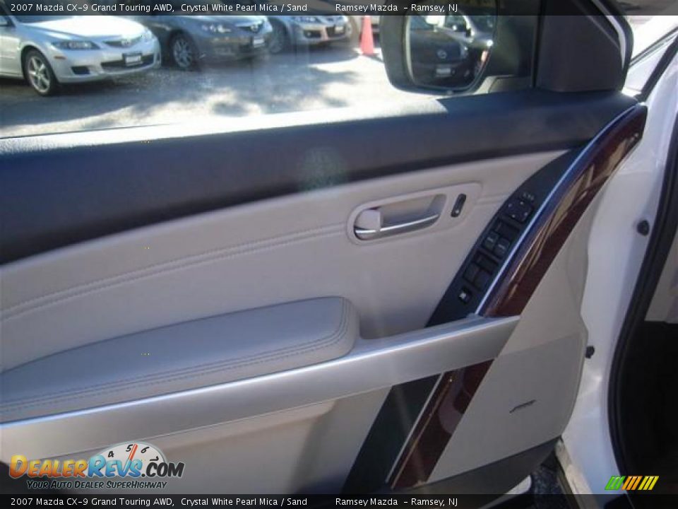 2007 Mazda CX-9 Grand Touring AWD Crystal White Pearl Mica / Sand Photo #17