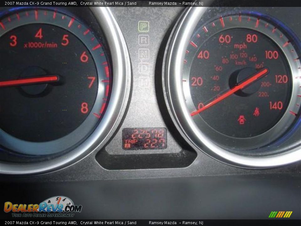 2007 Mazda CX-9 Grand Touring AWD Crystal White Pearl Mica / Sand Photo #20