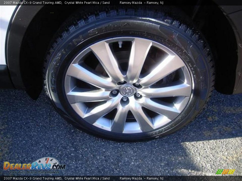 2007 Mazda CX-9 Grand Touring AWD Crystal White Pearl Mica / Sand Photo #24