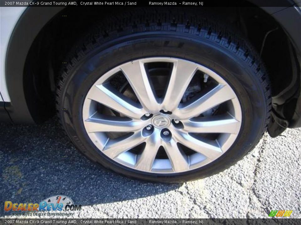 2007 Mazda CX-9 Grand Touring AWD Crystal White Pearl Mica / Sand Photo #26