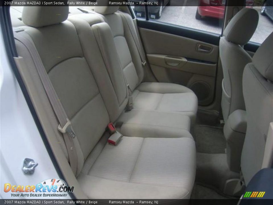 2007 Mazda MAZDA3 i Sport Sedan Rally White / Beige Photo #14