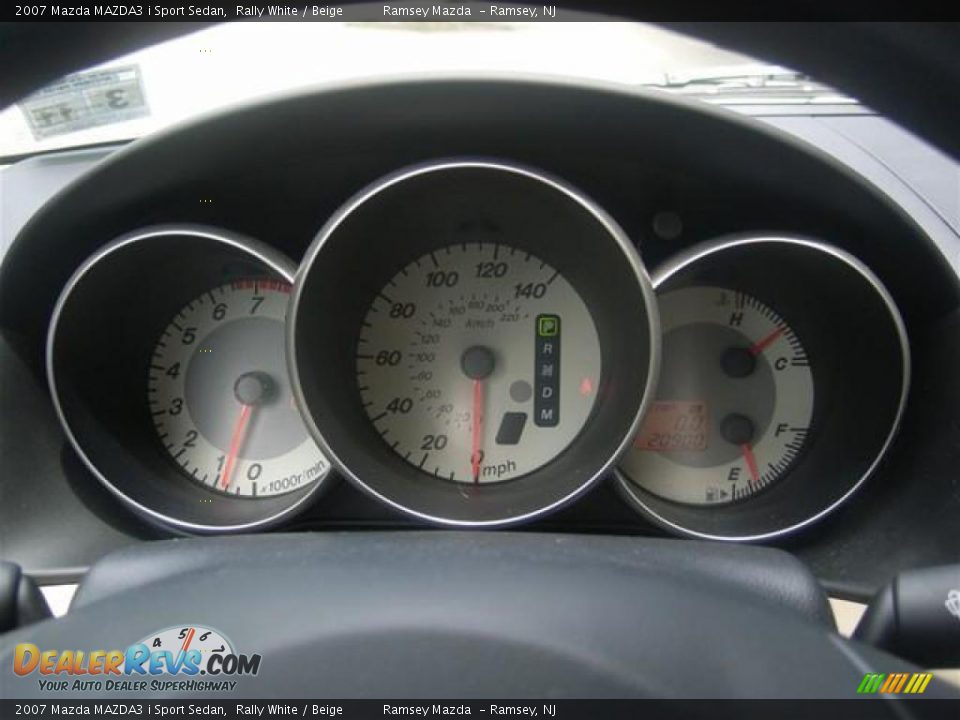 2007 Mazda MAZDA3 i Sport Sedan Rally White / Beige Photo #29