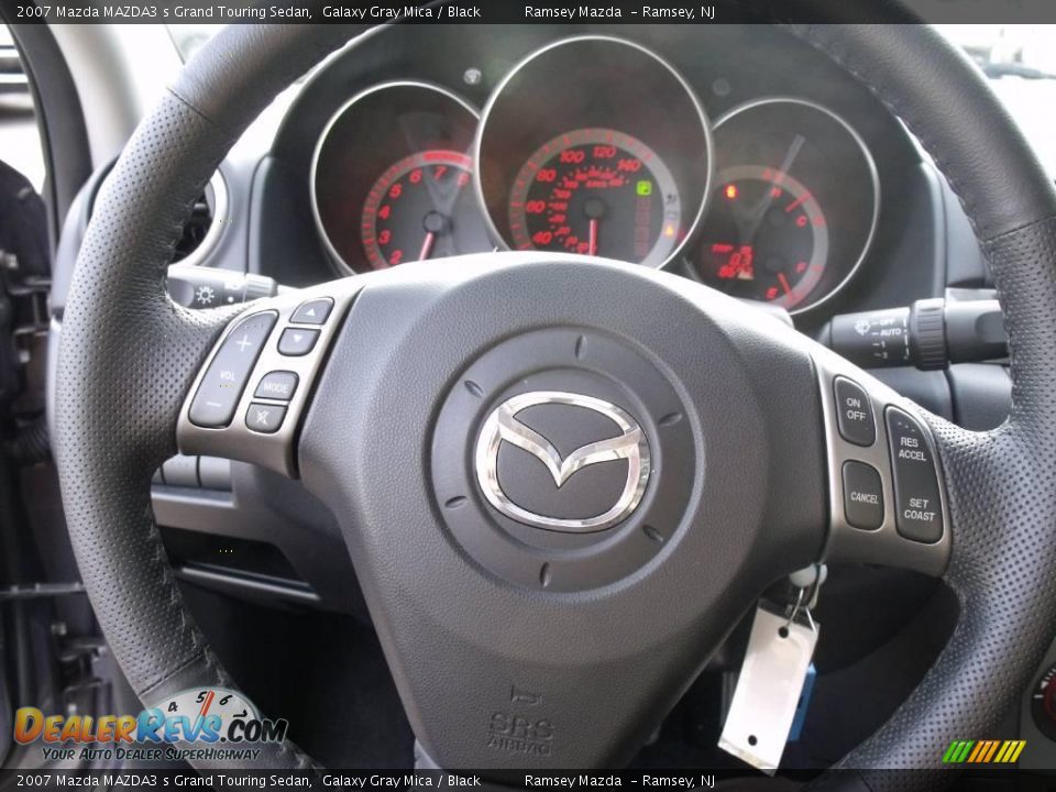 2007 Mazda MAZDA3 s Grand Touring Sedan Galaxy Gray Mica / Black Photo #17