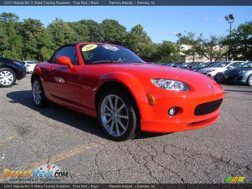 2007 Mazda MX-5 Miata Touring Roadster True Red / Black Photo #1