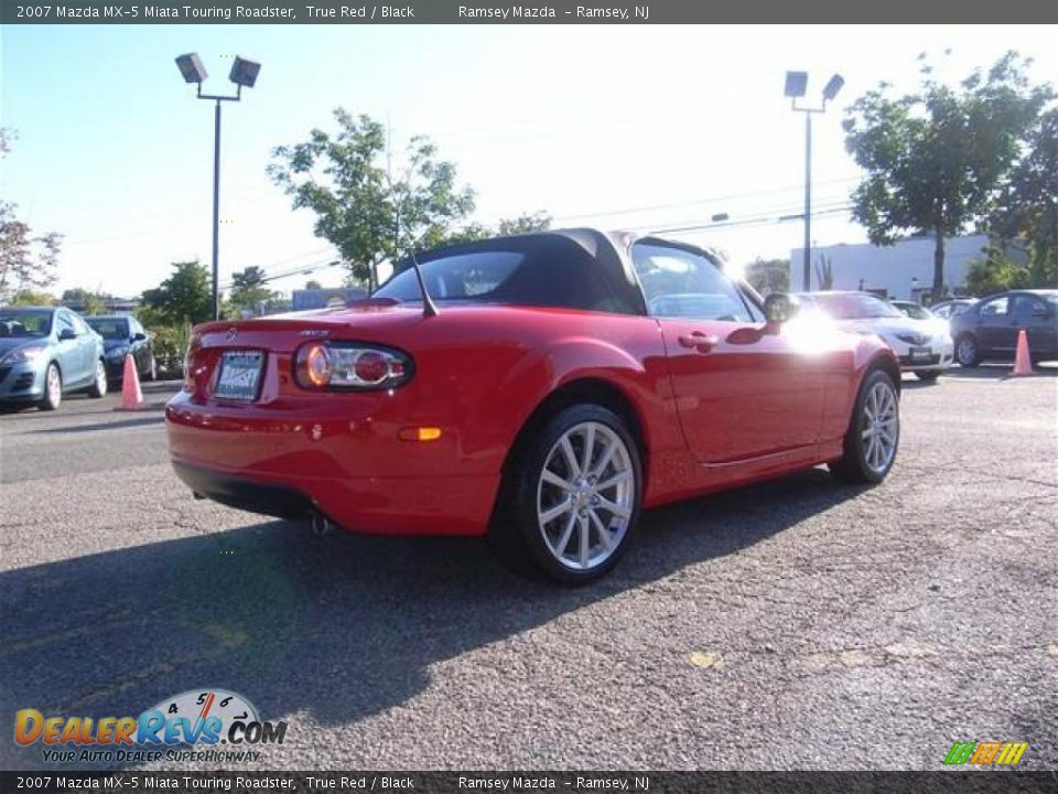 2007 Mazda MX-5 Miata Touring Roadster True Red / Black Photo #3