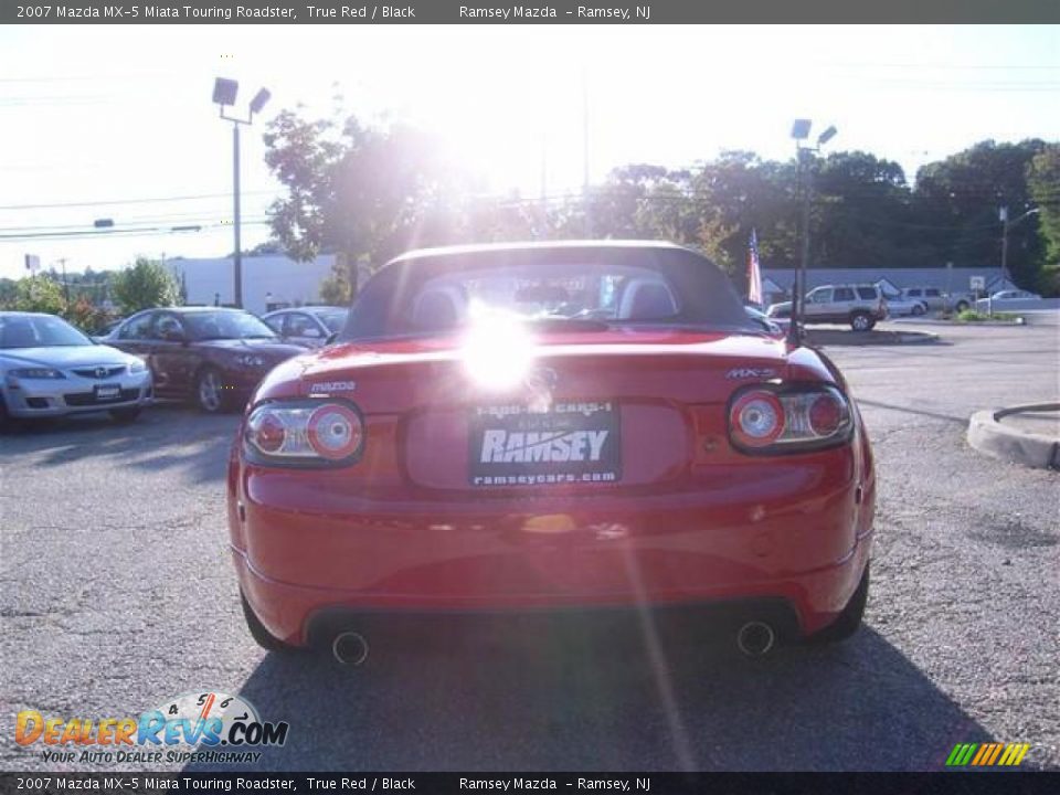 2007 Mazda MX-5 Miata Touring Roadster True Red / Black Photo #4