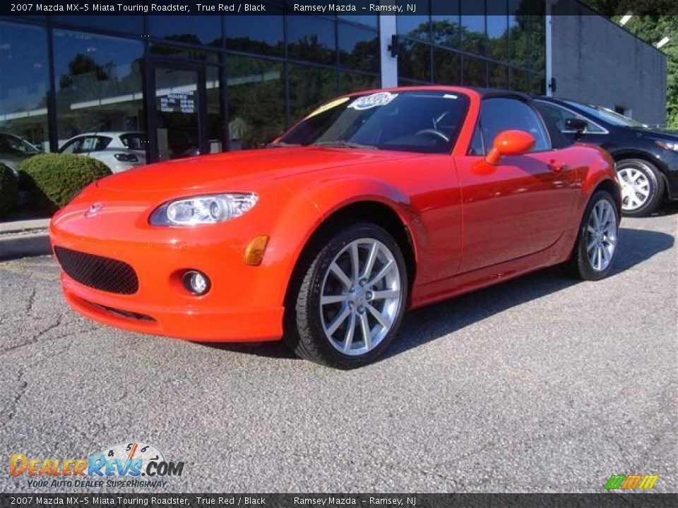 2007 Mazda MX-5 Miata Touring Roadster True Red / Black Photo #7
