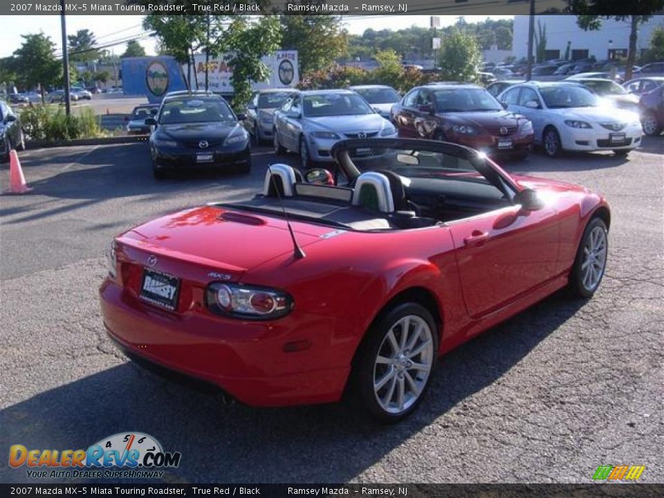 2007 Mazda MX-5 Miata Touring Roadster True Red / Black Photo #10