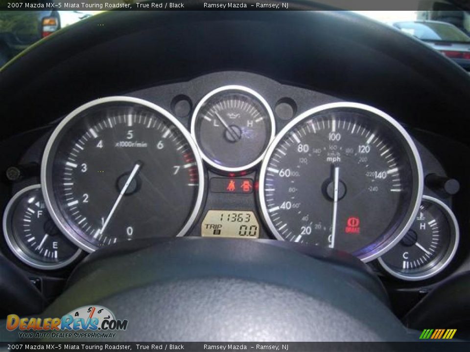 2007 Mazda MX-5 Miata Touring Roadster True Red / Black Photo #12