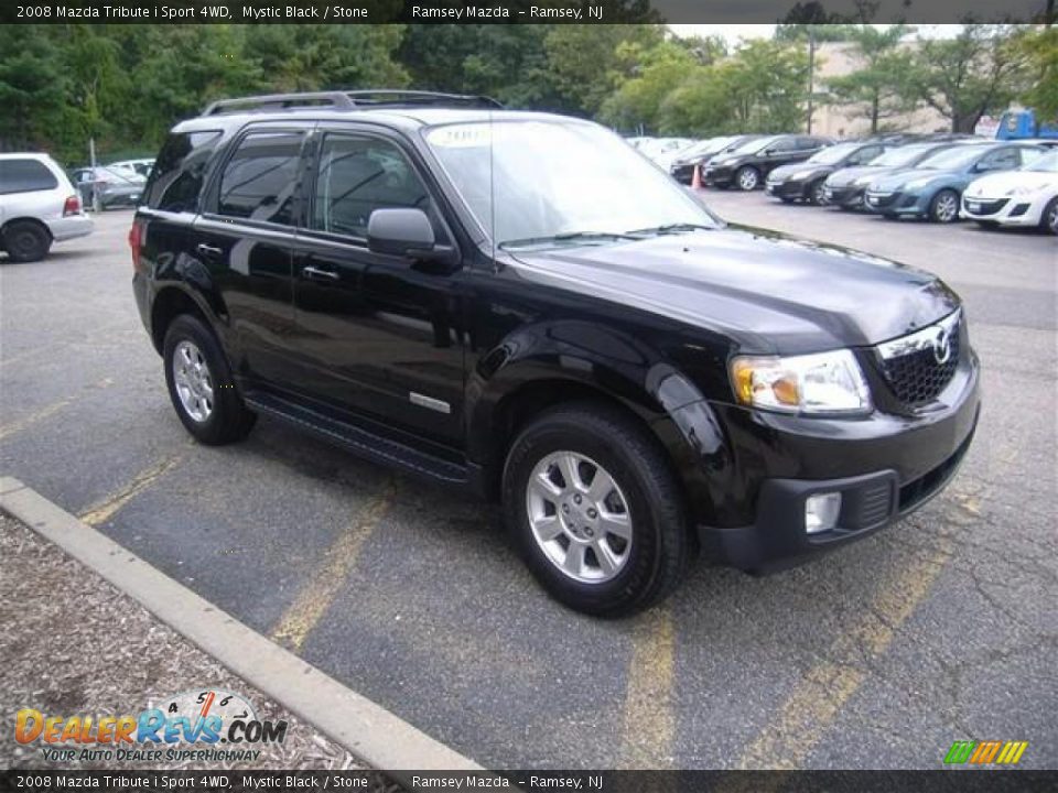 2008 Mazda Tribute i Sport 4WD Mystic Black / Stone Photo #1
