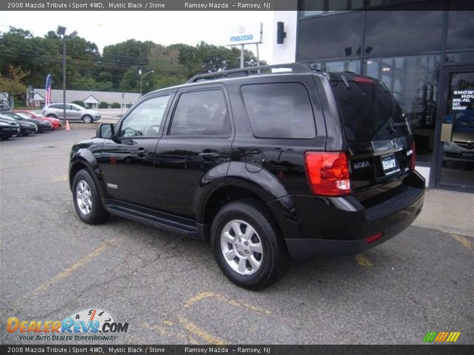 2008 Mazda Tribute i Sport 4WD Mystic Black / Stone Photo #5