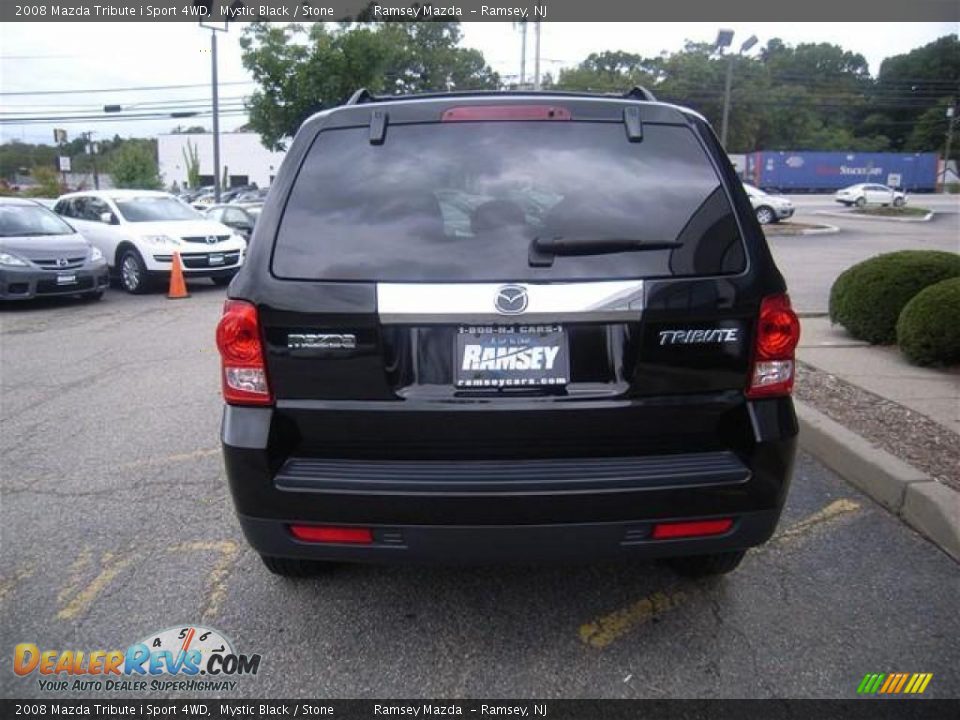 2008 Mazda Tribute i Sport 4WD Mystic Black / Stone Photo #6