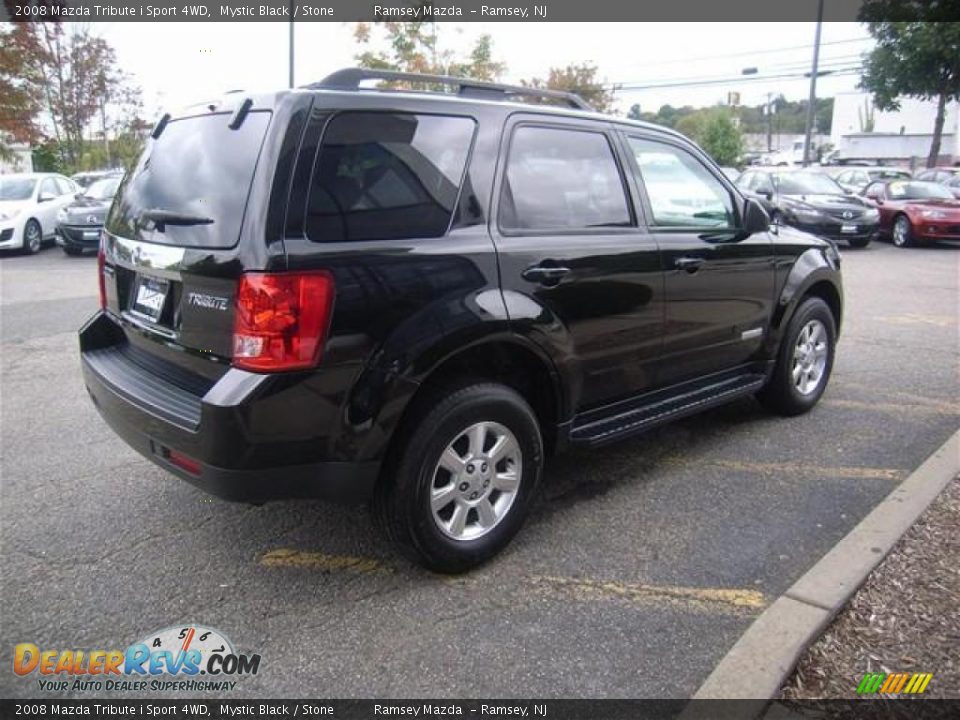 2008 Mazda Tribute i Sport 4WD Mystic Black / Stone Photo #7